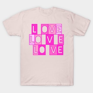 Love block print T-Shirt